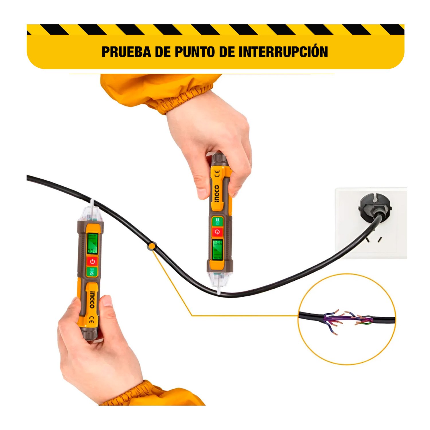 Set Medidor De Distancia + Amperímetro + Detector De Voltaje - Image 9
