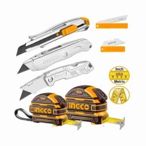 SET DE 7 PCZ /CINTAS MÉTRICAS + CUCHILLAS + REPUESTOS INGCO