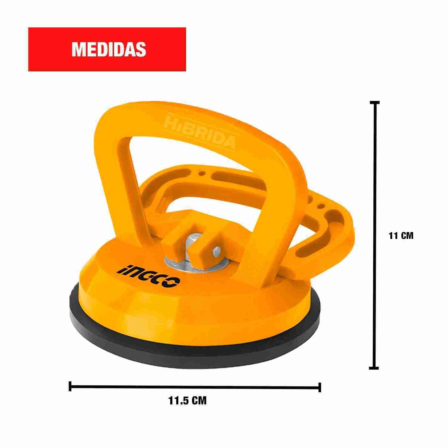 VENTOSA SOPAPA X3 PARA CARGAR VIDRIO 25KG INGCO SUCKER – HSU012501 x 3 - Image 2