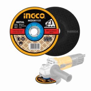 DISCO DE CORTE DE METAL 4½ 115MM PARA AMOLADORA ESMERIL – MCD301151