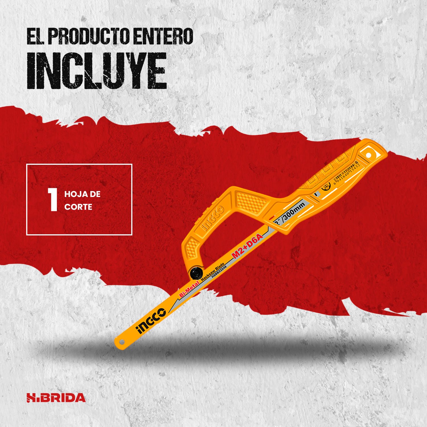 Mini Arco Sierra Manual 300mm Preciso Metal Ingco – Mhhf1504 - Image 2