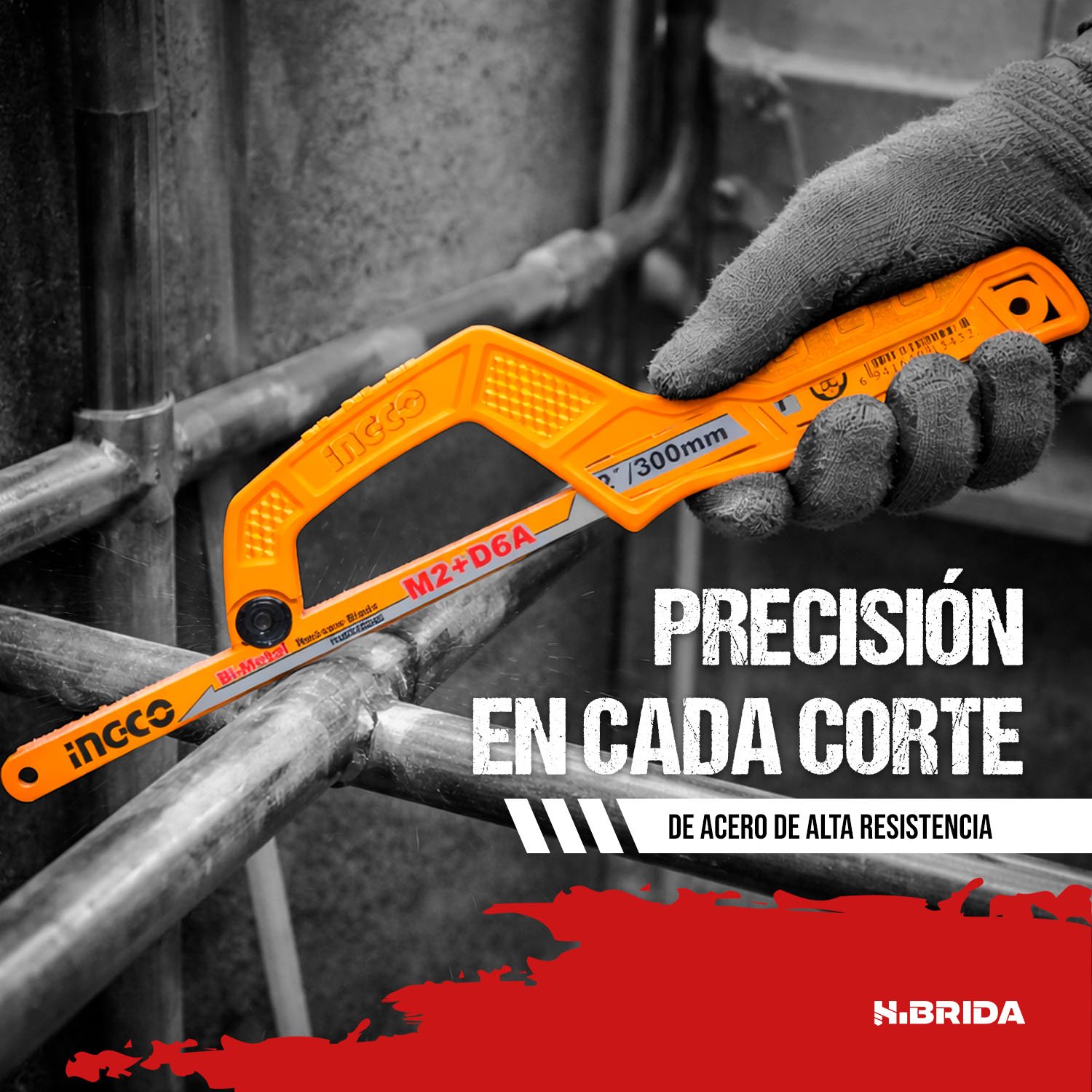 Mini Arco Sierra Manual 300mm Preciso Metal Ingco – Mhhf1504 - Image 4