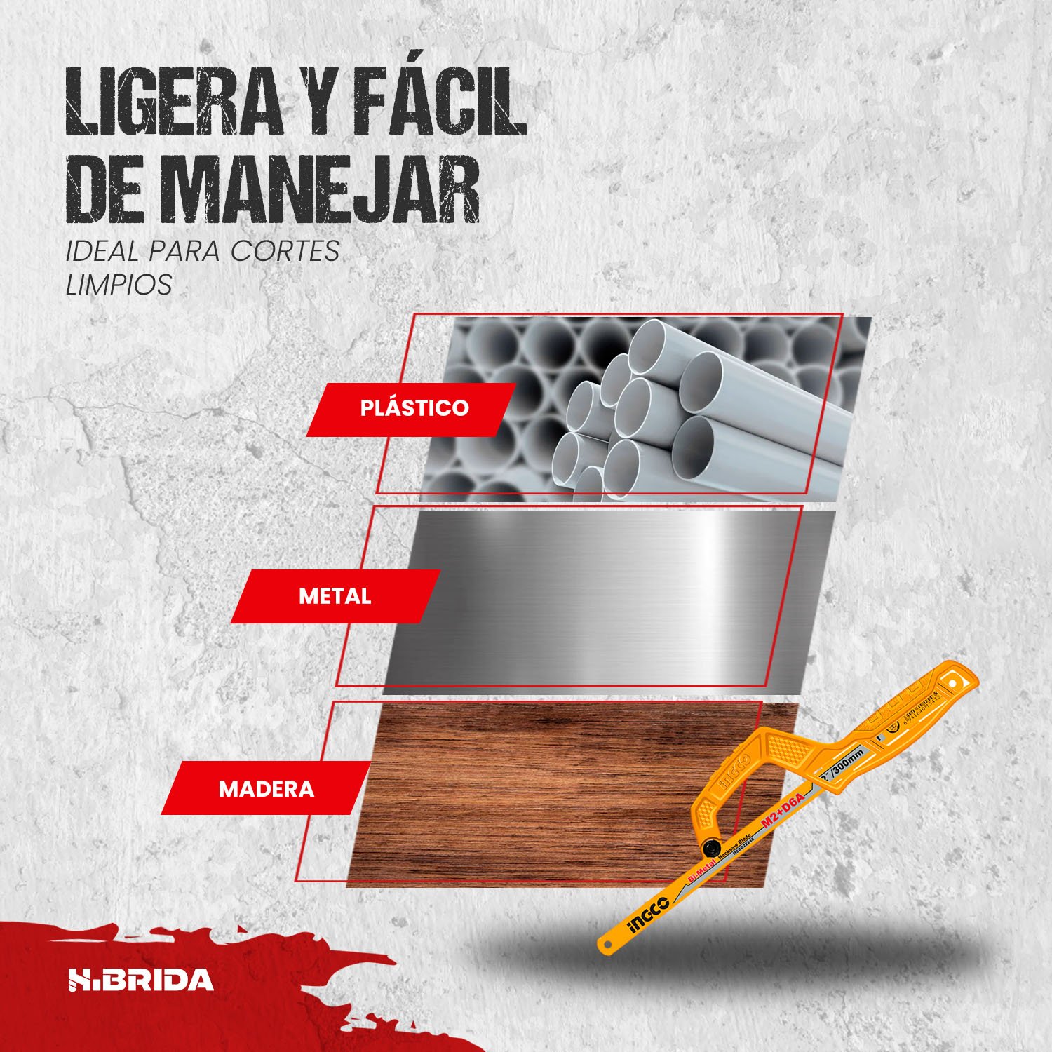 Mini Arco Sierra Manual 300mm Preciso Metal Ingco – Mhhf1504 - Image 5