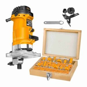 Ruteadora Palma 1/4 Fresadora 500 W Set De 12 Fresas 6 mm Tupi