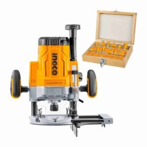 Ruteadora Fresadora 2200 W Industrial + Set De 12 Fresas 12 mm – RT22008