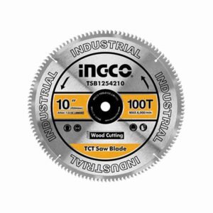 DISCO DE CORTE MADERA 10″ 100T DIENTES INGCO INGLETADORA CARPINTERÍA