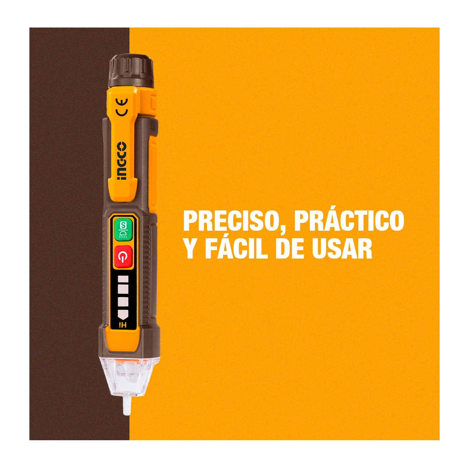 Detector De Voltaje Sin Contacto + 2 Baterías AA – Ingco - Image 8