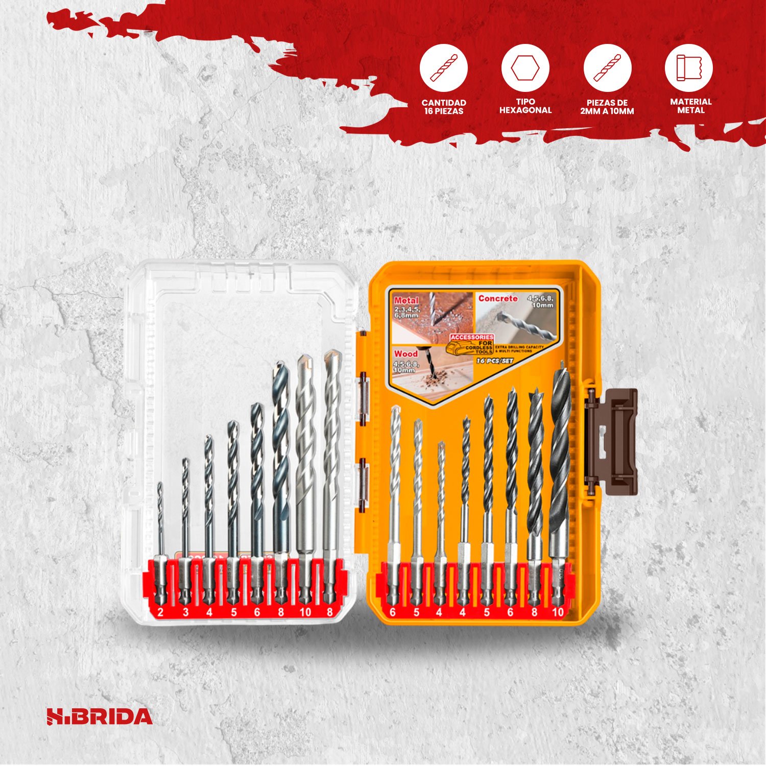Set Brocas 16 Piezas Taladro Multiuso Completo – vista 3