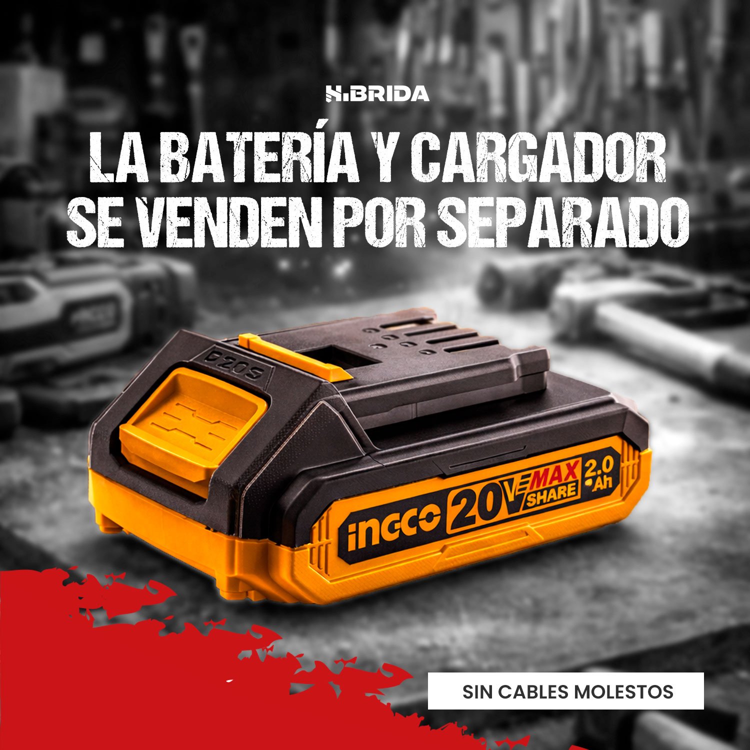 Sopladora 20 V 5 Velocidades - Sin Batería/cargador INGCO – vista 6
