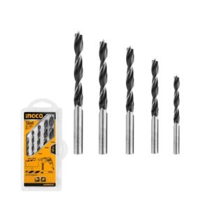Juego de Brocas para Madera 5 Piezas de 3,4,5,6,8 mm INGCO