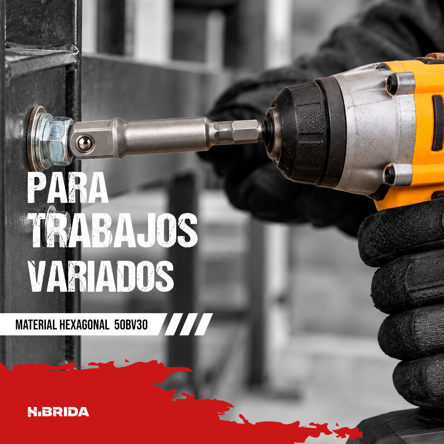 Adaptador Dados Encastre Magnético 3 Piezas 1/4" 3/8" 1/2" – vista 3