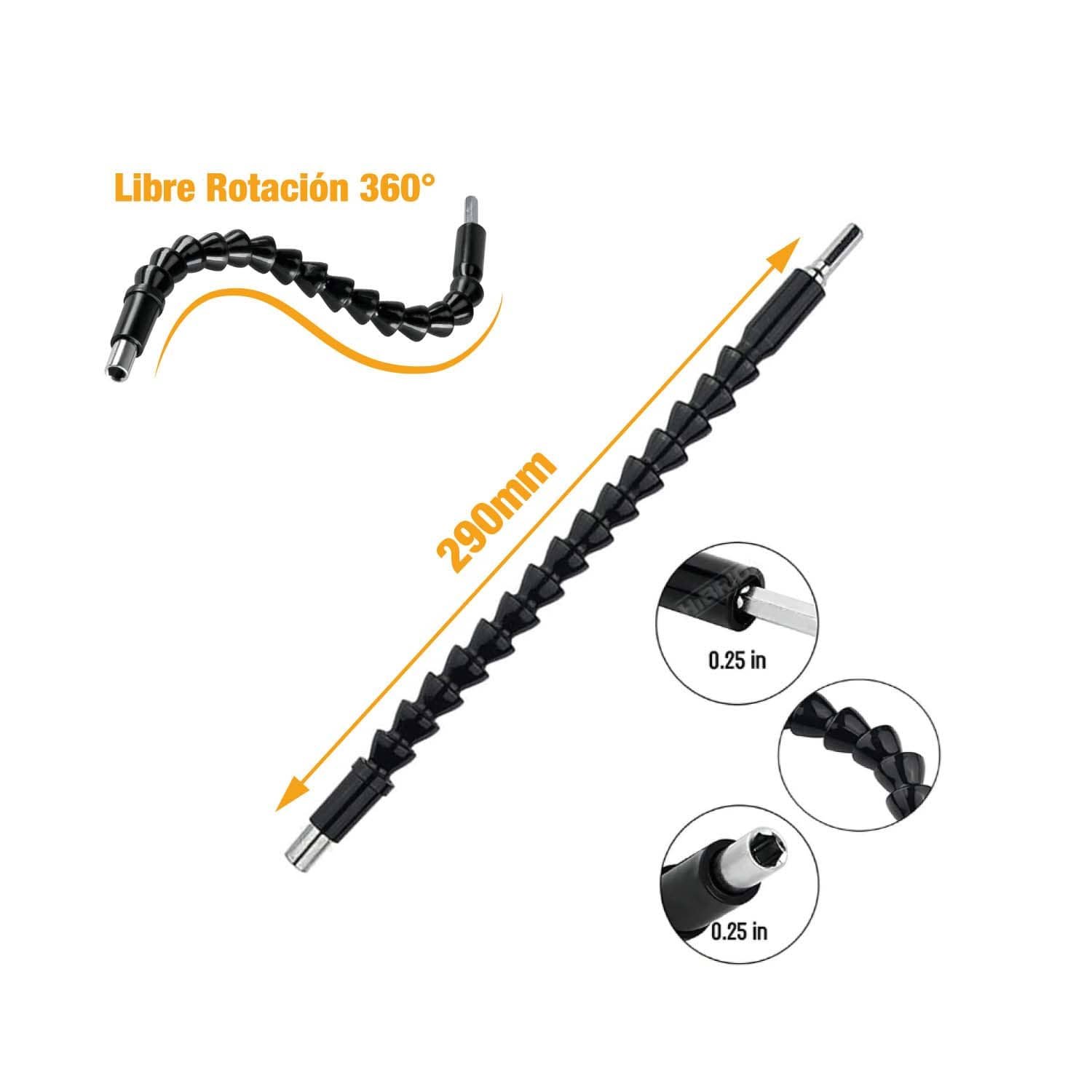 Taladro Percutor + Amoladora + Bateria+Cargador + Extensor – vista 9