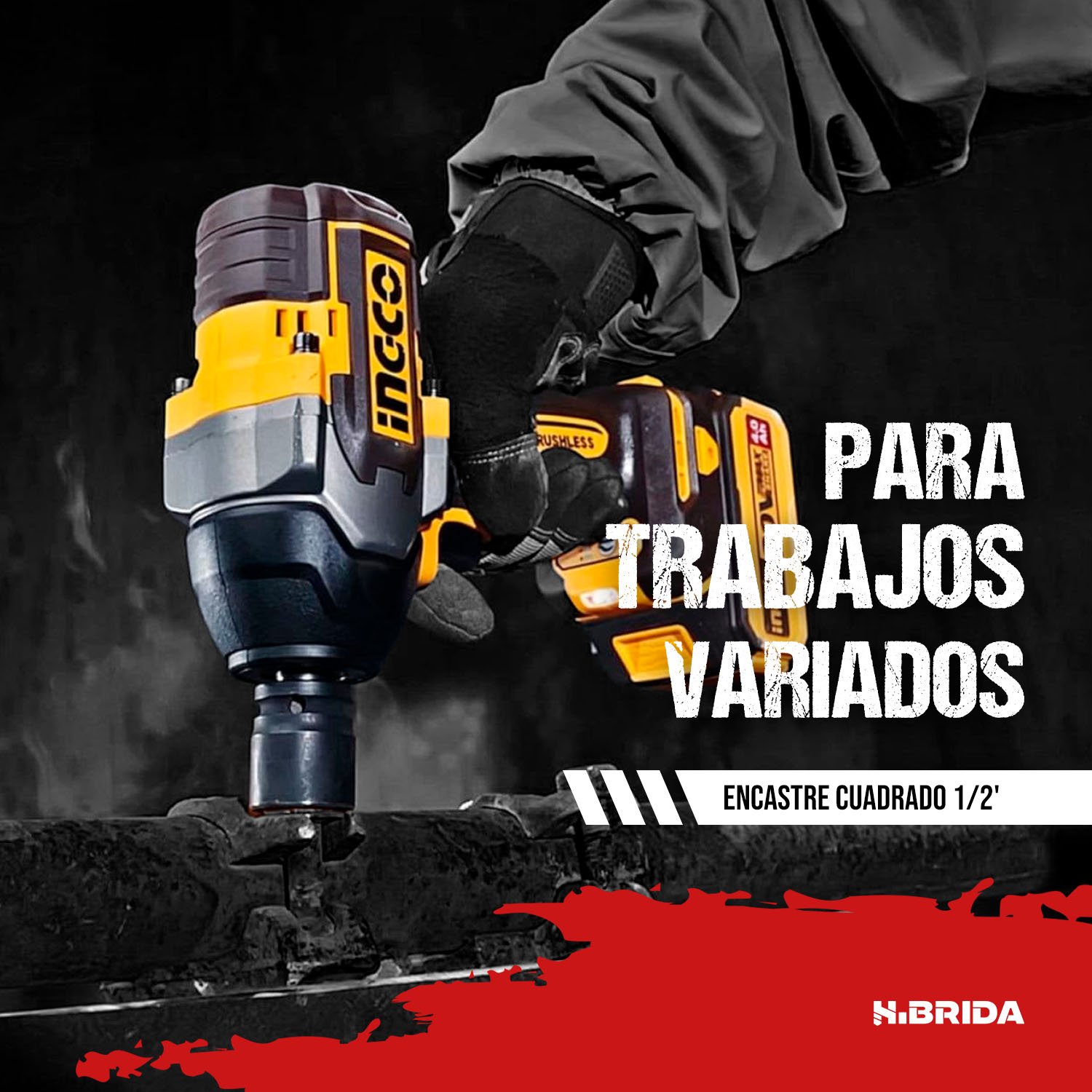 Llave De Impacto A Batería 850 Nm 20 V INGCO – vista 4
