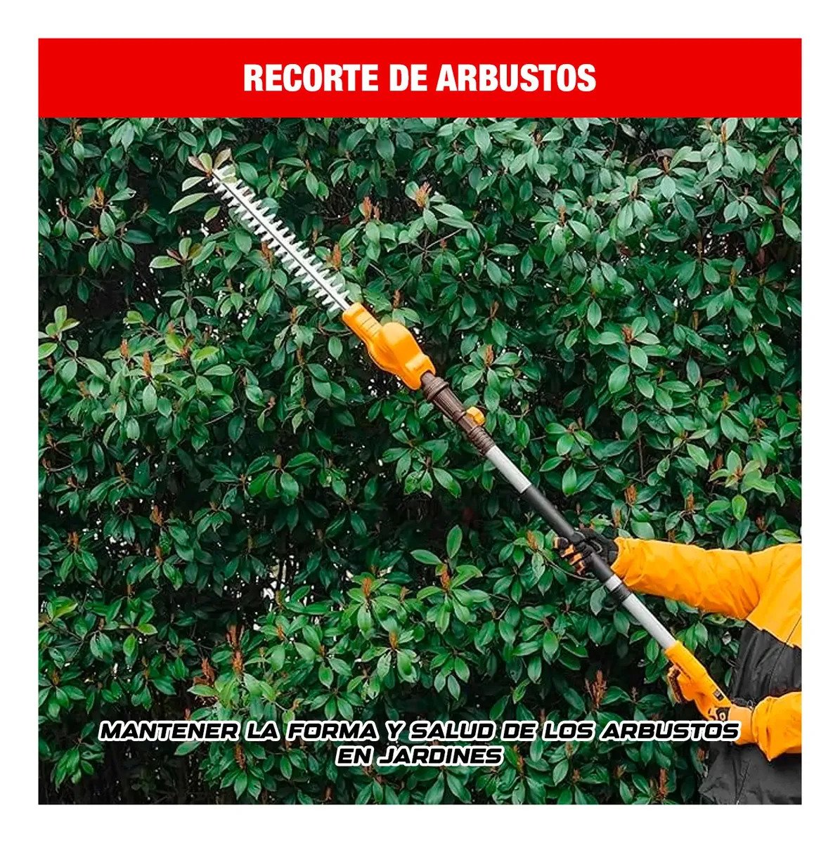 Motosierra INGCO 20 V + Desbrozadora Jardinería 1bat + Guante – vista 5