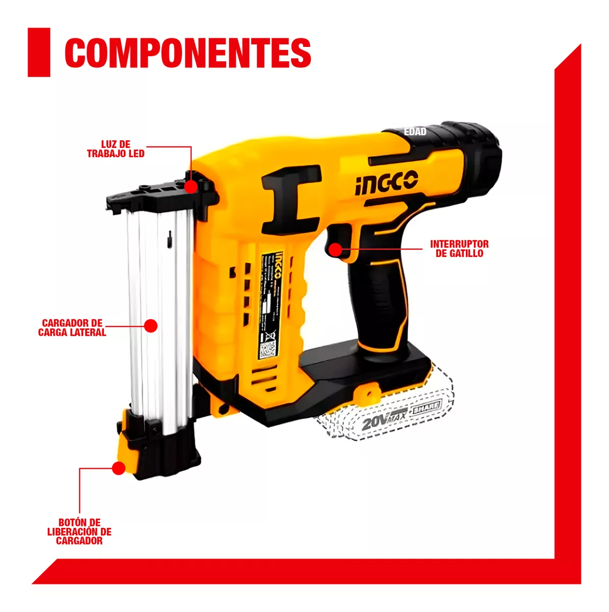 Concreto, Clavadora 1 Bat 1 Cargador – vista 3