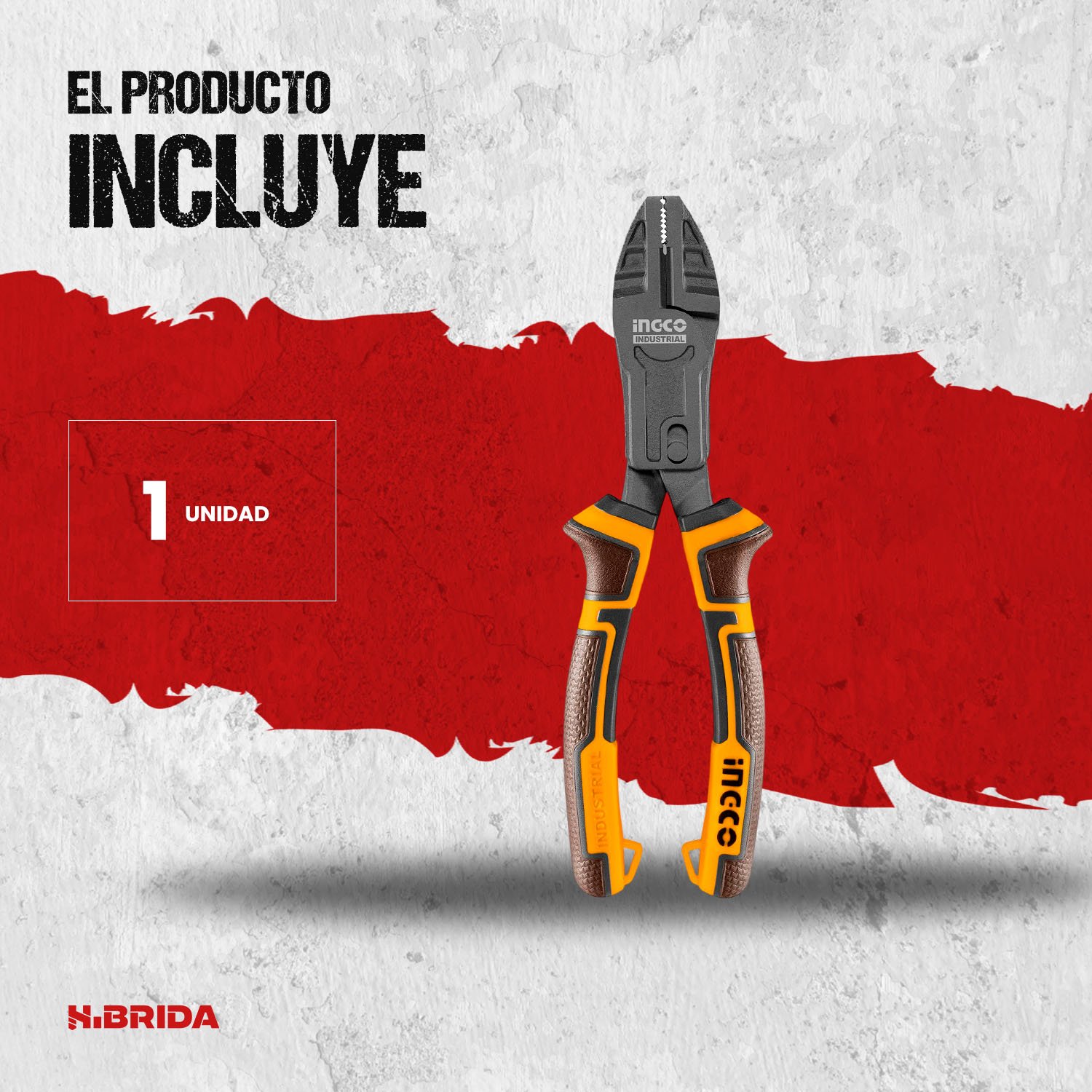 Alicate Universal 8 Pulgadas 200 mm Cr-v INGCO – vista 2