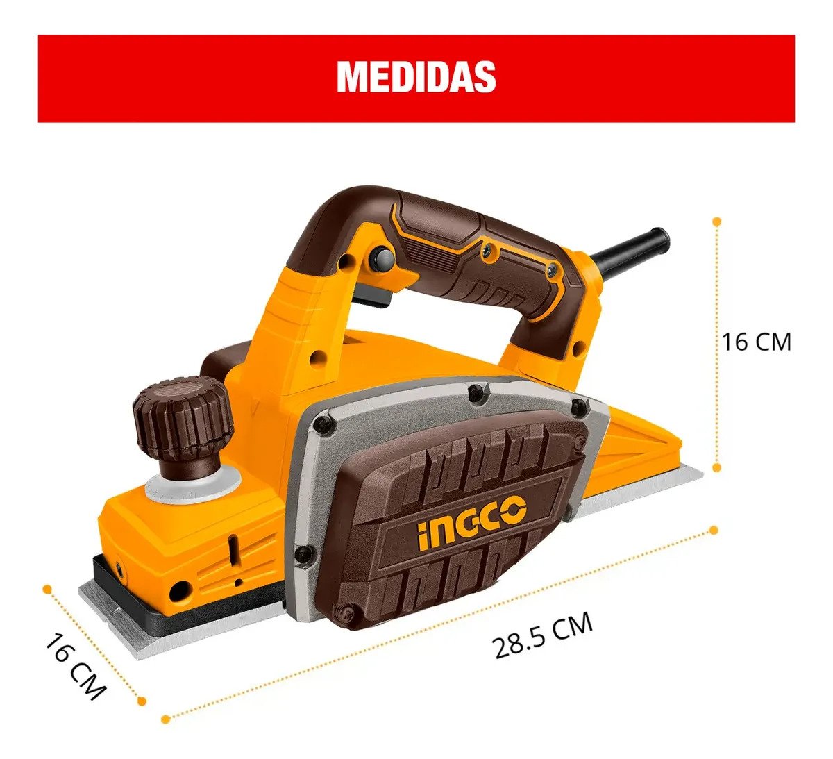 Cepillo Carpintero Eléctrico INGCO 750 W – vista 2