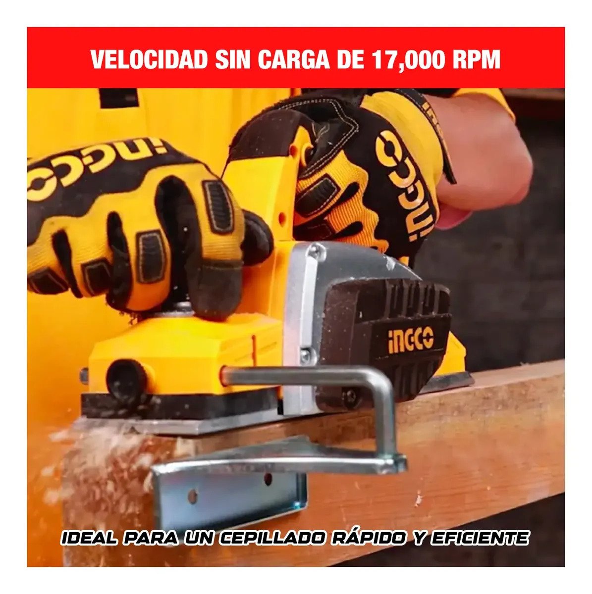 Cepillo Carpintero Eléctrico INGCO 750 W – vista 5