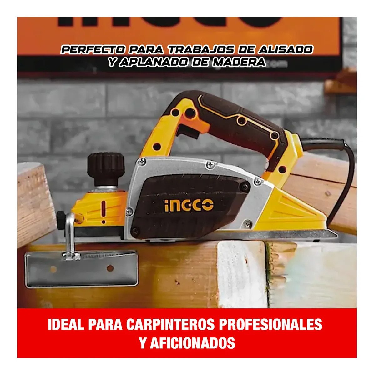 Cepillo Carpintero Eléctrico INGCO 750 W – vista 7