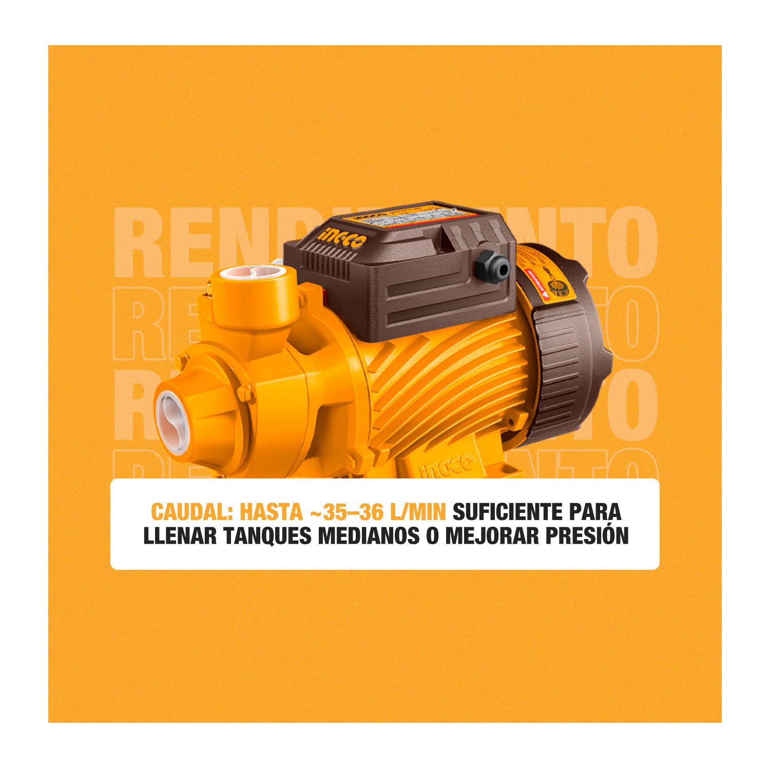 Bomba De Agua Periférica INGCO Industrial 240 V Alta Presión – vista 6